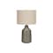 Monarch Specialties Lighting, 24 in.H, Table Lamp, Grey Concrete, Beige Shade, Contemporary I 9703 - alternate 6